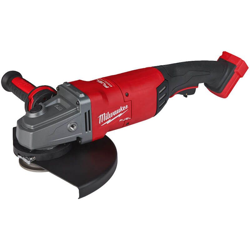 Milwaukee M18 FUEL 230mm Braking Grinder with paddle switch and safety features Milwaukee M18 FUEL 230mm Braking Grinder with paddle switch and safety features